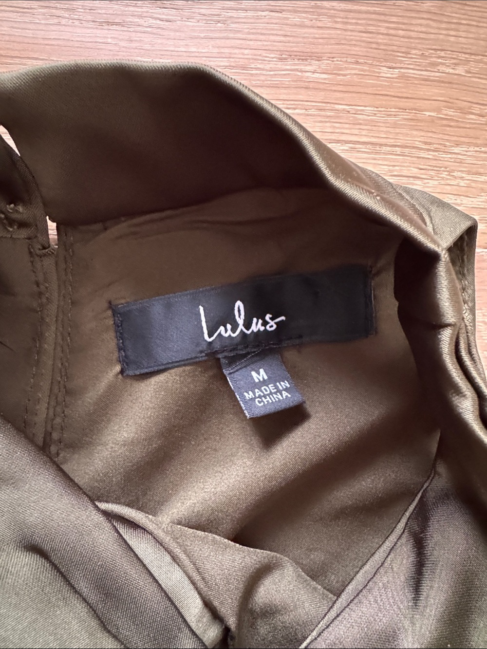 Lulu’s Satin Midi Dress - Picture 9 of 10